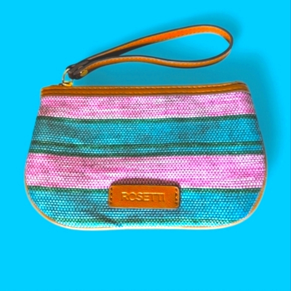 🩵Like New and So Cute Teal and Pink Wristlet by Rosetti - Picture 6 of 6